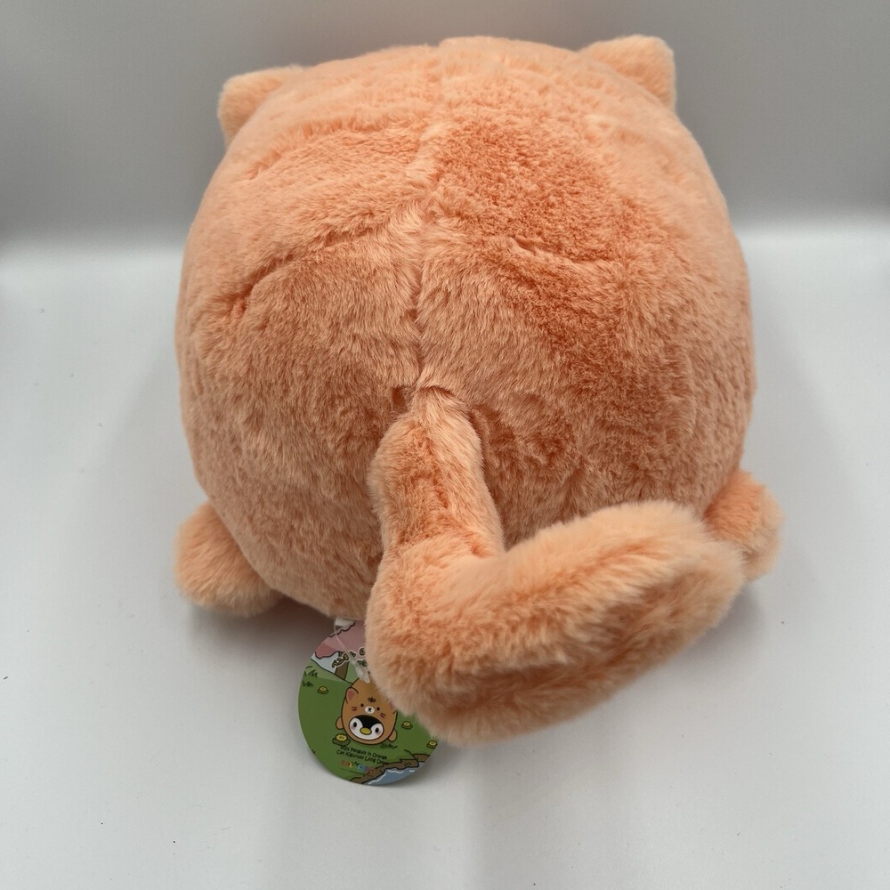 Large 14" Takashoji Lying Penguin In Orange Cat Costume Plush‎ NWT Adorable - Picture 6 of 10